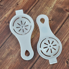 Baking supplies egg separator egg divider PP material kitchen whisk egg strainer white