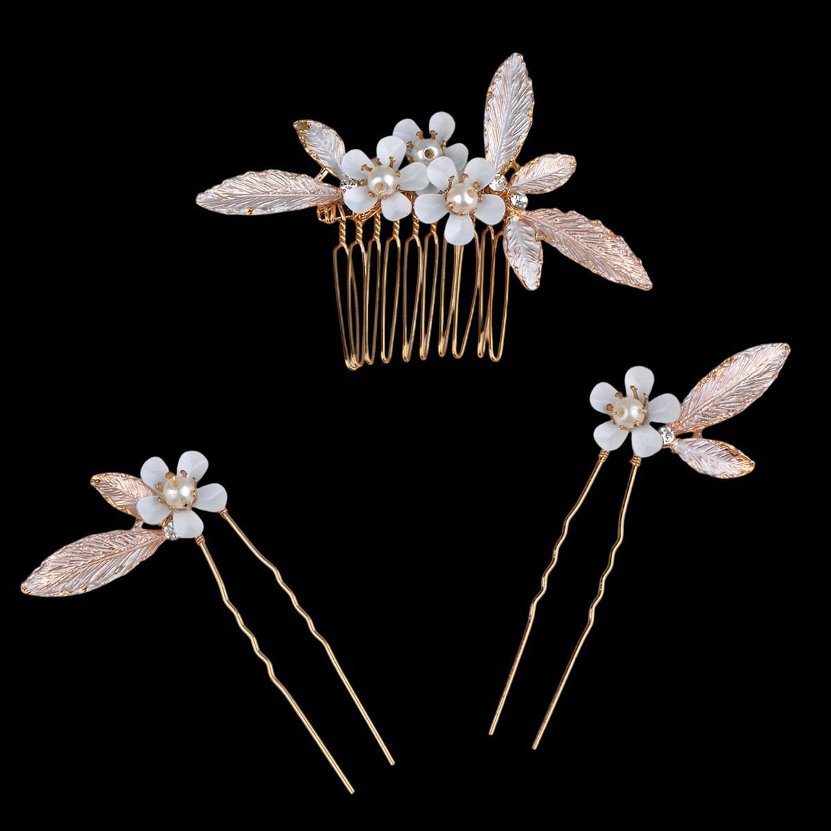 흰머리 빗 세트