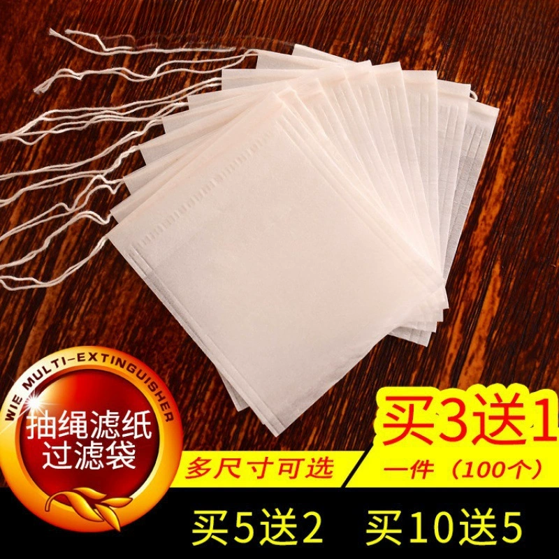 Пищевой фильтр для холодного кофе, фильтр для заваренного кофе, одноразовый бумажный пакетик для фильтра для холодного заваривания, фильтр на шнурке, чайный пакетик, пакетик для холодного заваривания