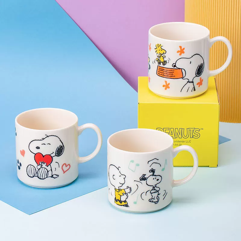 Японская импортная оригинальная авторизованная чашка марки Snoba, peanuts комиксы, серия charm life, керамическая чашка для воды