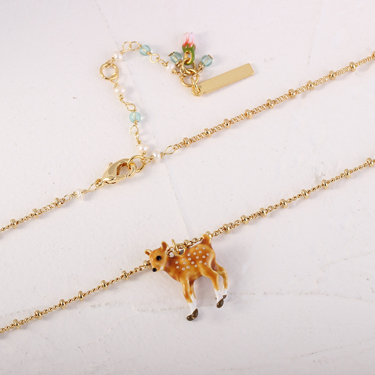 Fashion Personalized Forest Deer Necklace