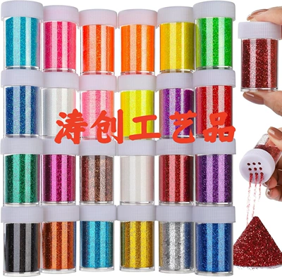 Dırnaq bəzəkləri – Bottles of 5g Bottled Glitter - 24-colors-15ml-bottle-fine-powder