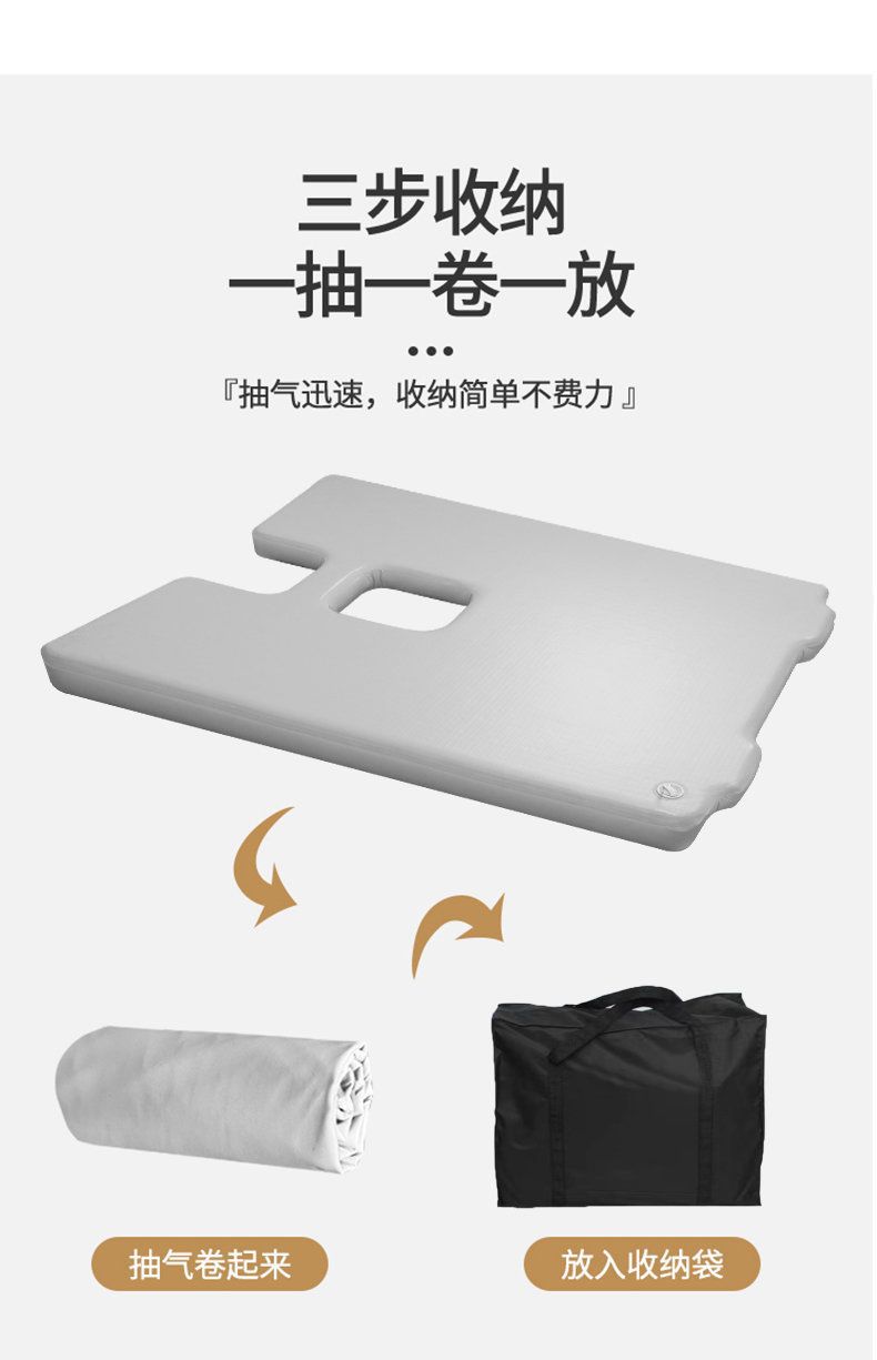 Ideal L7~ In-Car Inflatable Mattress Sleeping Pad Travel Bed Rear Seat Camping Mat for Road Trips