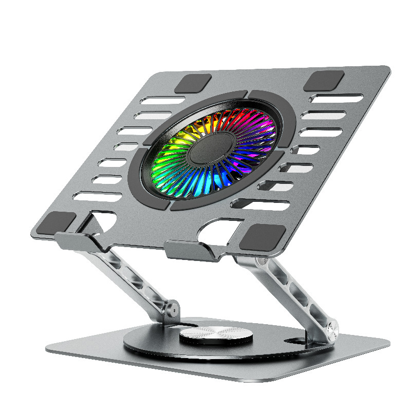 Idock Convenient Foldableing Adjustable Laptop Cooling Stand with Fan and Rgb Lighting Effect X16 Idock Convenient Foldableing Adjustable Laptop Cooling Stand with Fan and Rgb Lighting Effect X16