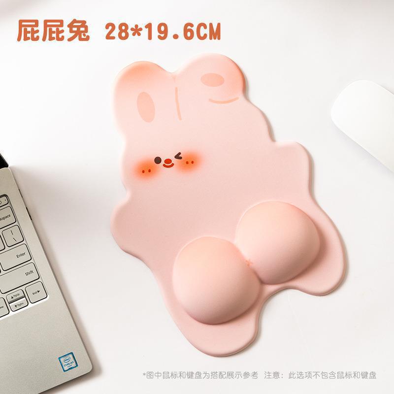 Cojín de goma natural almohadilla de ratón para muñecas de niñas lindo protector muñeca de escritorio computadora almohada de mano