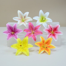 3D打印胶片百合花朵高度仿真花婚庆场景布置民族头饰制作花环插花