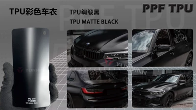 Automotive Film Matte Color Changing Car Clothing - customizable-color-change-tpu-satin-black