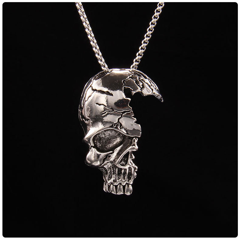 Wholesale Jewelry Fashion Skull 201 Stainless Steel Zinc Alloy Pendant Necklace display picture 2