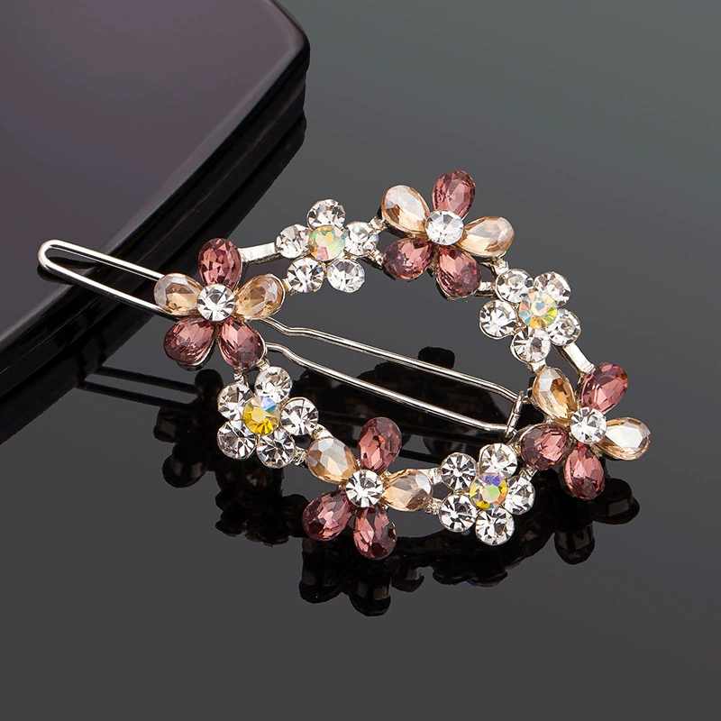 Small fresh hairgrip, bangs flower-shaped