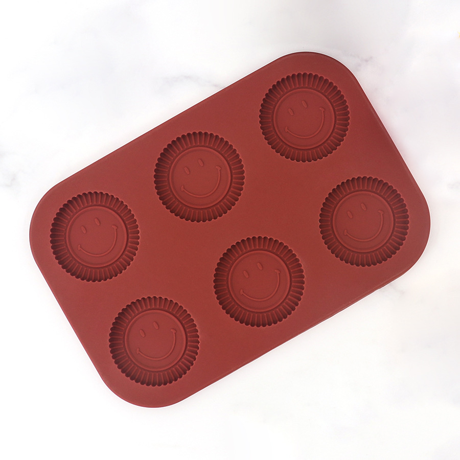 Spot cara sonriente molde de galleta sándwich molde de chocolate girasol molde de pastel doméstico utensilios para hornear tostadas bricolaje image 6
