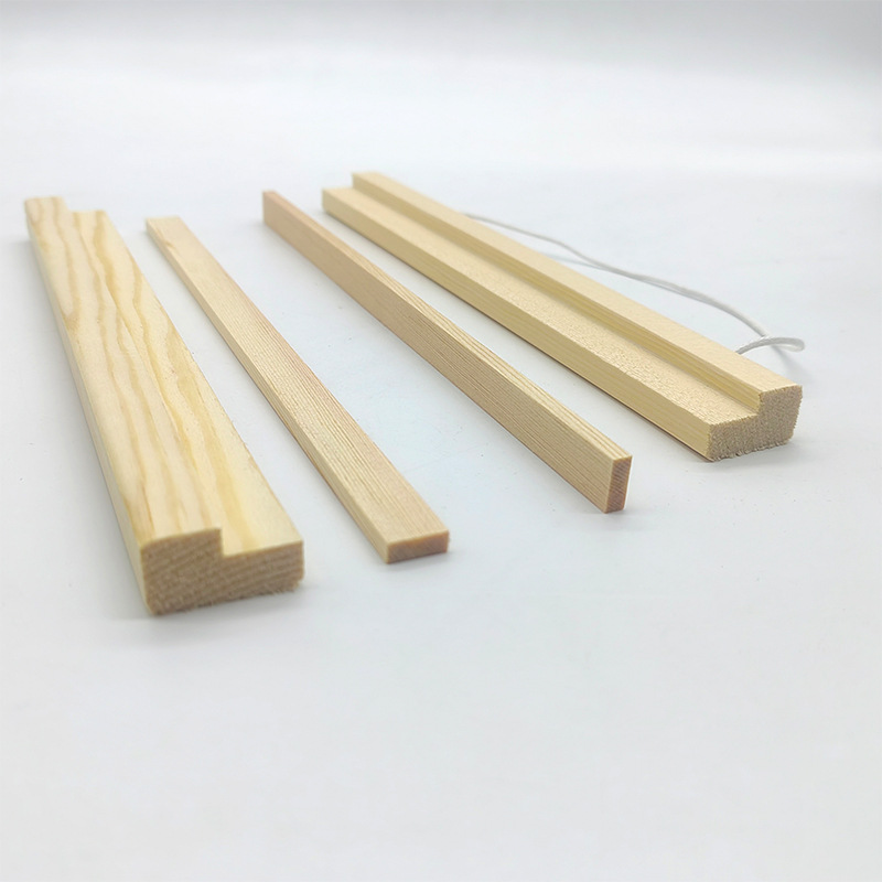 厂家批发木质切条挂轴画杆海报架挂画轴画夹油画布画框实木挂轴