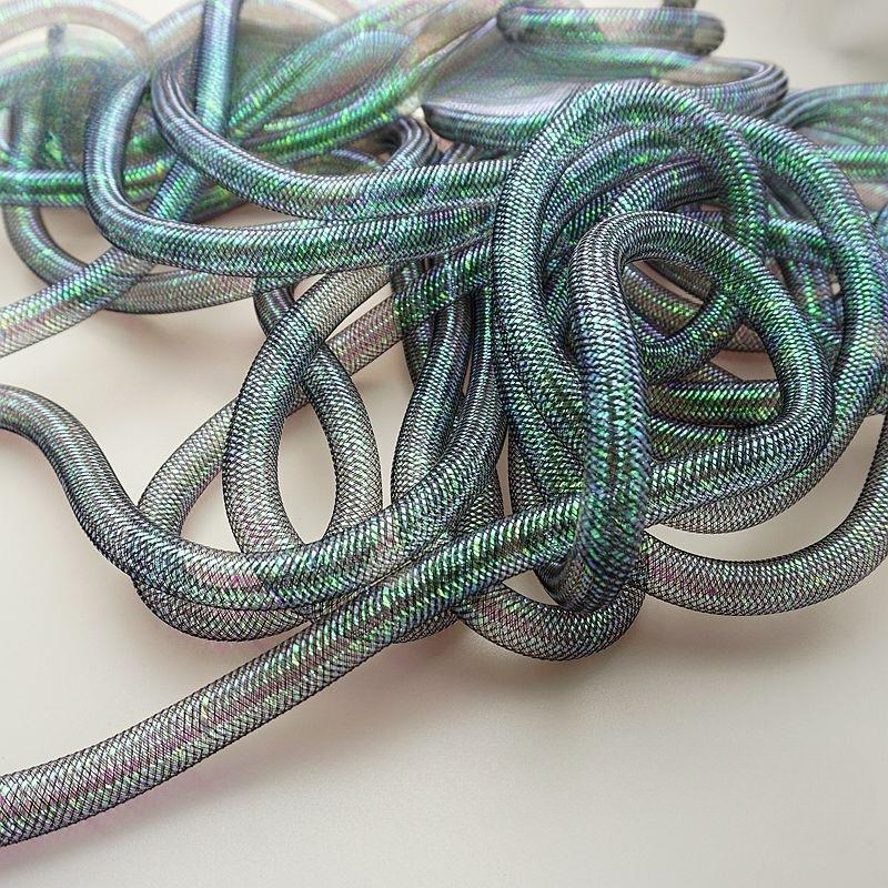모델링 그물 관리 그물 천 매직 컬러 머리 장식 속이 빈 소재 꼬인 탄성 액세서리 그물 원사 수동 탄성 기타