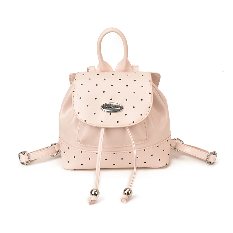 2026 nueva mochila infantil de moda coreana pequeña mochila de viento fragrante punto de onda de aire extranjero para niños y niñas mochila de cuerda de la moda