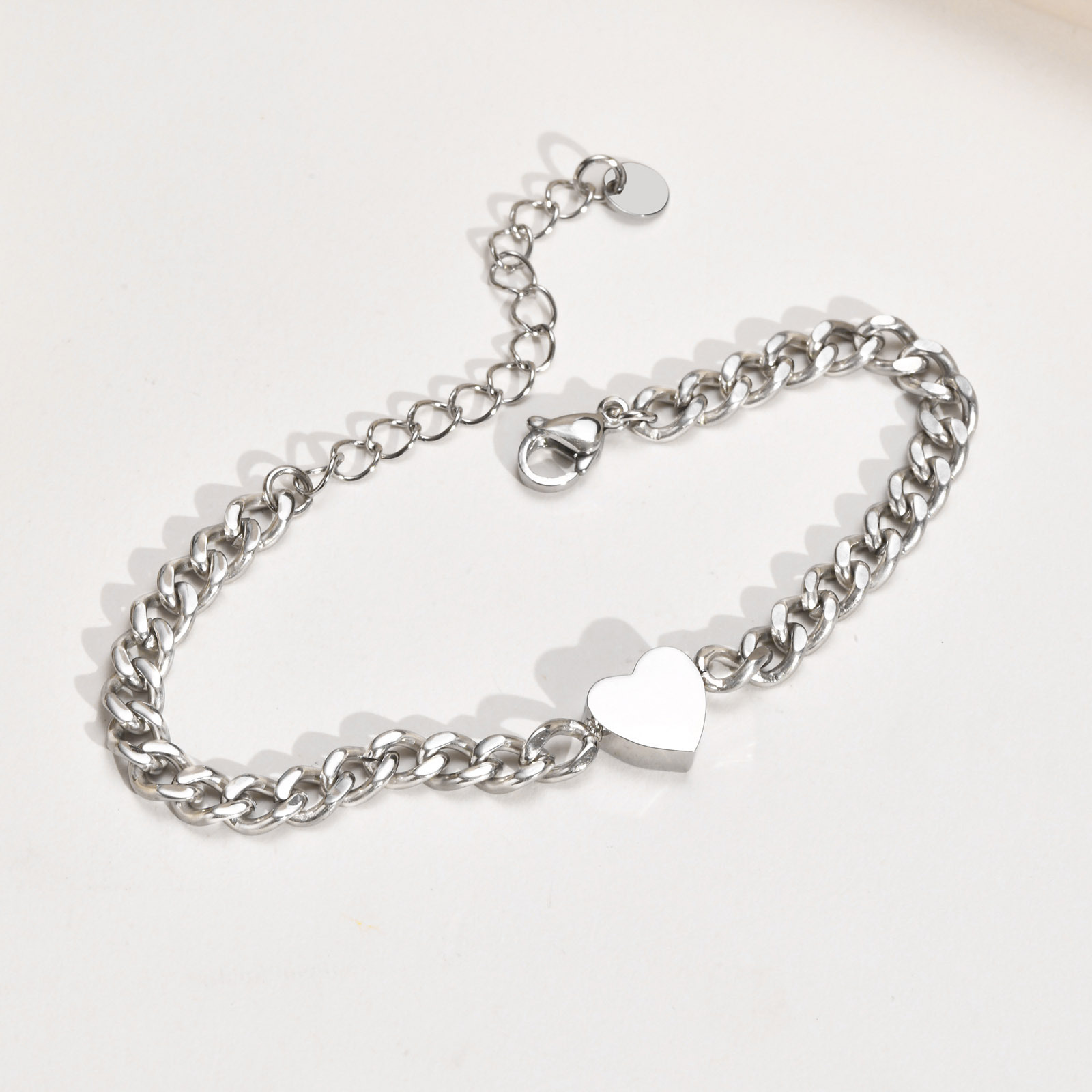 Real Gold Plated Plating Material Wholesale Jewelry Simple Style Heart Shape 201 Stainless Steel Plating Stainless Steel Rings