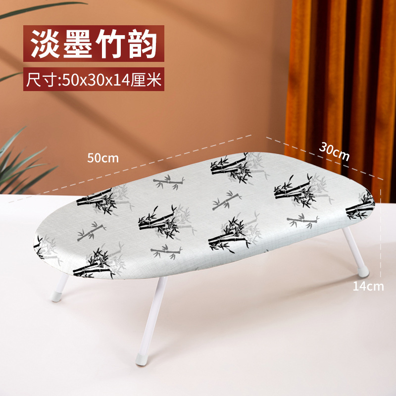 Hogar pequeña tabla de planchar de escritorio dormitorio plegable mini tabla de planchar multifuncional ajustable de alta temperatura portátil