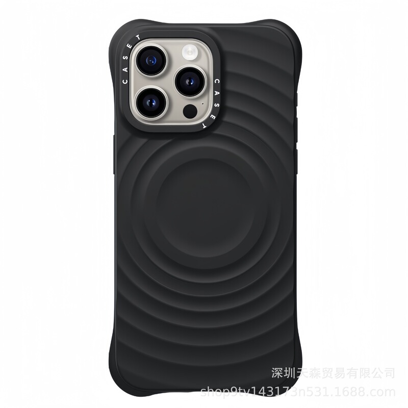 マグセーフ磁気波吸収液体シリカゲル適用iPhone16携帯ケース純色リンゴ15pro保護カバー|undefined