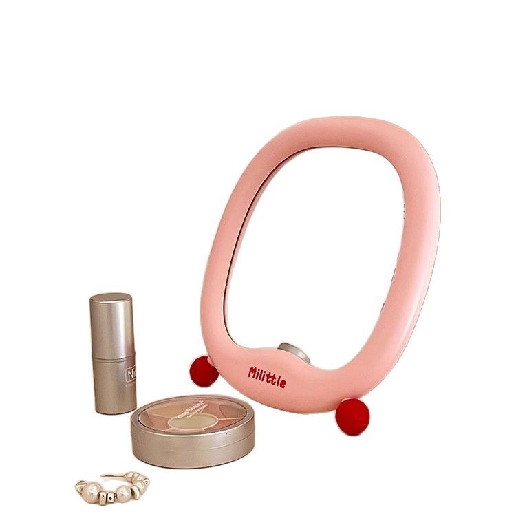 Ins Girl Heart HD Espejo de maquillaje de escritorio dibujos animados belleza princesa de maquillaje de dormitorio de estudiantes de escritorio puede soportar espejo de vestir