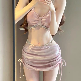 比基尼;连体泳衣;三件套泳装