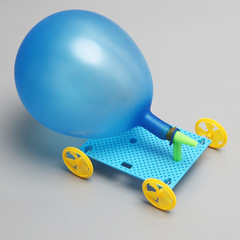 DIY Balloon-Powered Car Science Experiment Kit for Kids - Technological Small Project - Rebound Vehicle - Educational Toy