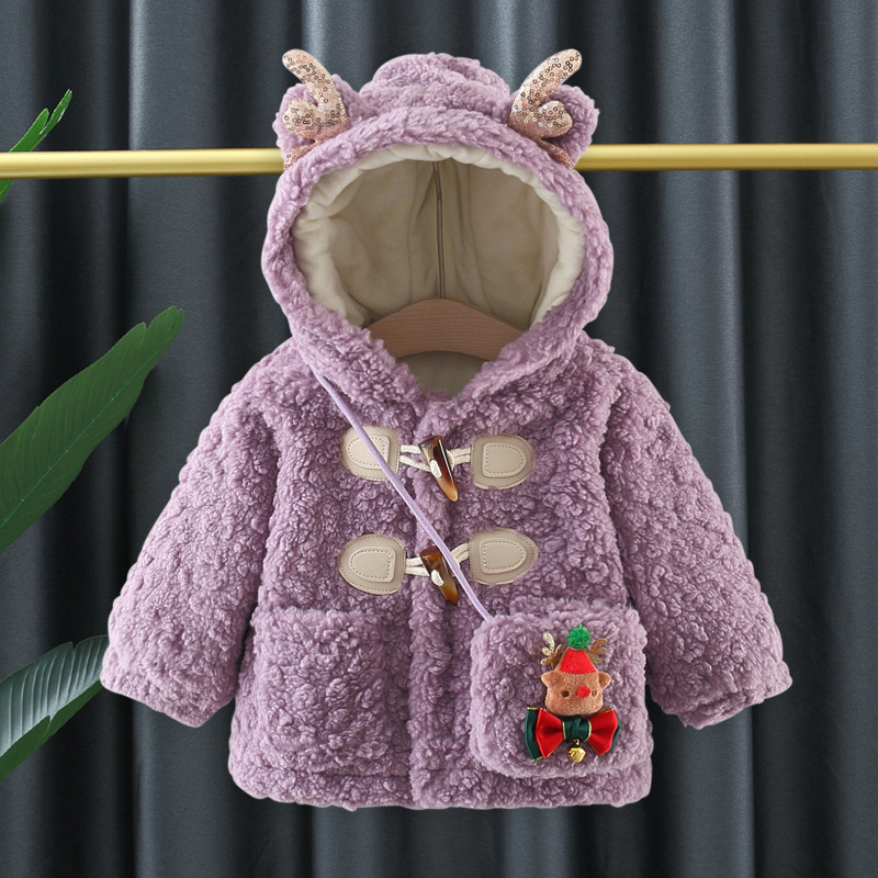 Baby Jacken Und Mäntel Für Mädchen Mit Plüsch Und Wollfutter_voghion.com