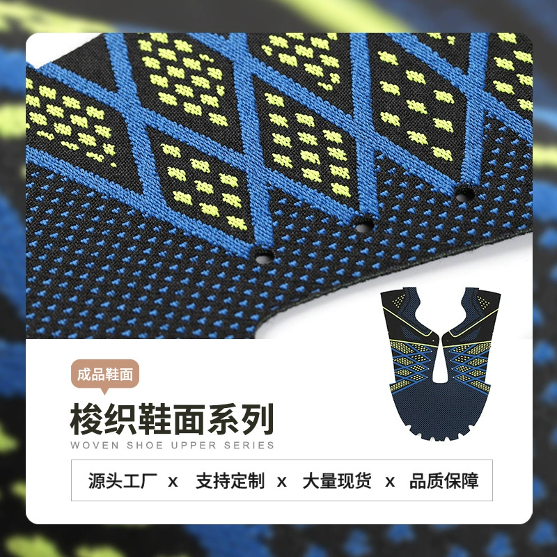 2024 новый стиль плетеный верх модный спорт здоровая обувь внешняя торговля высокая пуля дышащая трикотажная полиэфирная обувь оптовая продажа