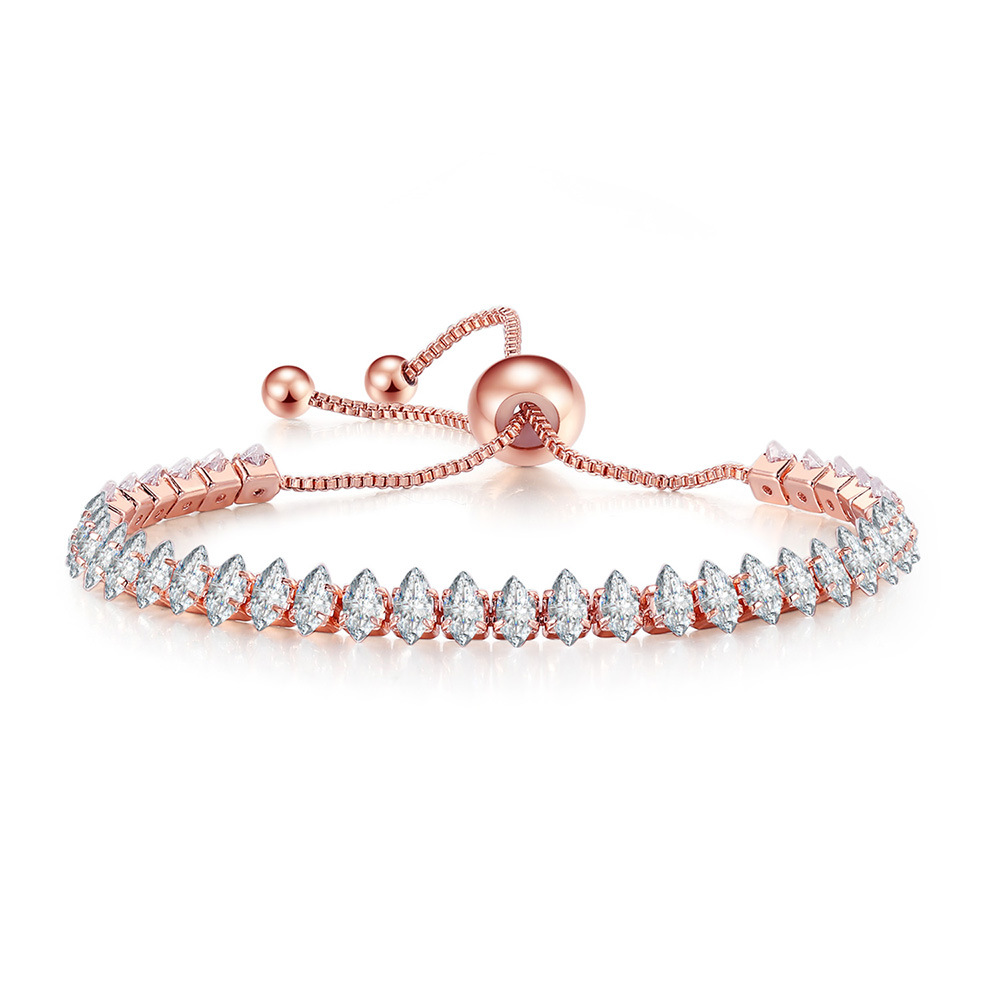 10g Weight Rose Gold Plated, White Gold Plated, Gold Plated Plating Material Copper Pendant Material Zircon Inlay Material Drawstring Bracelets Classification Copper Chain Material 1 Piece Quantity Daily Occasion Copper Material Geometric Pattern Women's Gender Plating, Inlay Design IG Style Style Rose Gold, Gold, Silver Color Copper Rose Gold Plated White Gold Plated Gold Plated Plating Inlay Geometric Zircon Drawstring Bracelets 27