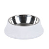 Dog bowl cat, dog, dogs, water food bowl stainless steel food basin Roman pillar pet drink water heater dog bowl pet bowl cat bowl