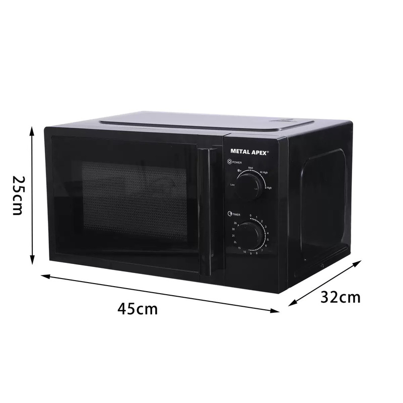 跨境20L/25L Microwave Oven家用多功能微波炉转盘式机械旋钮外贸|undefined