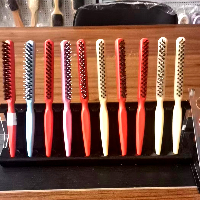 Transfronterizo nuevo peine de pelo de tres hileras esponjoso forma de cerda peine updo pelo punta cola peine de tres hileras