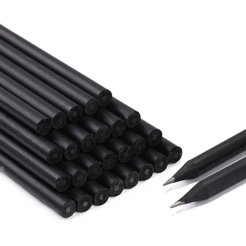 HB2B imitación de madera negra lápiz para niños práctica de escritura estudiantes escritura lápiz con borradora