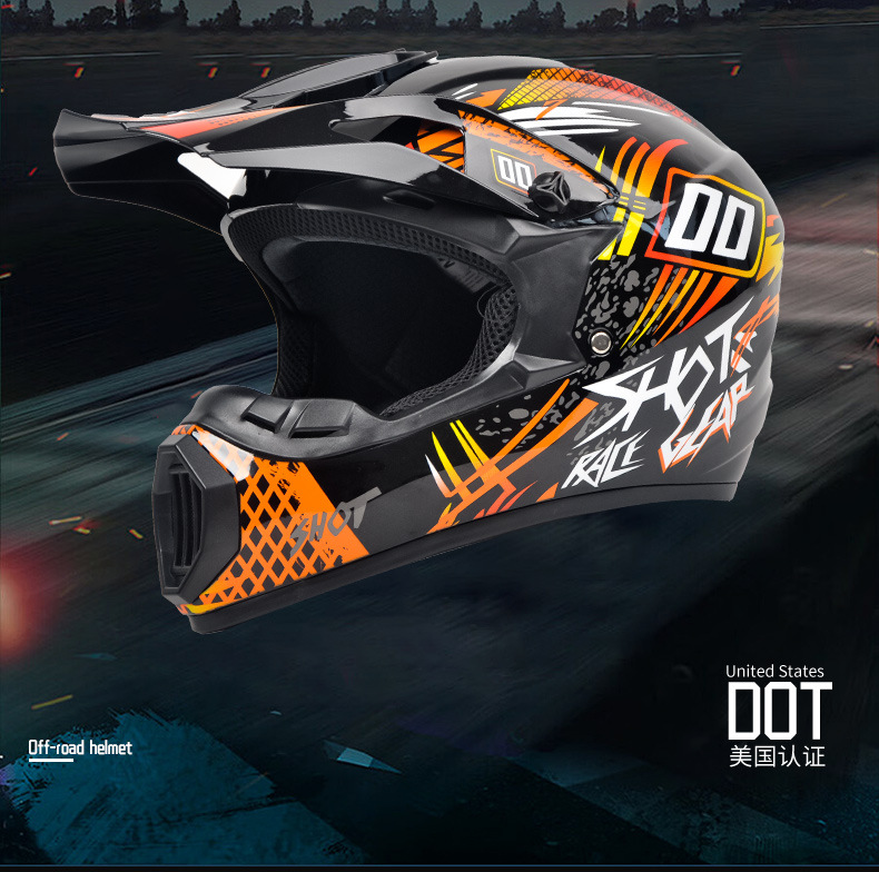 Cross-Border Supply of Dot Motorcycle Helmets, Off-Road Helmets, Mountain Bike Full-Face Helmets, Go-Kart Downhill Bicycle Helmets