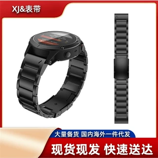 适用GARMIN FENIX5快拆表带佳明飞耐时7钛合金表带26mm金属钛带