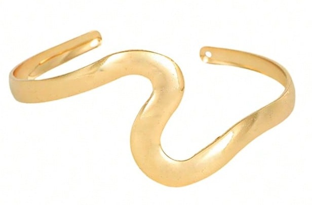 물결 모양의 금