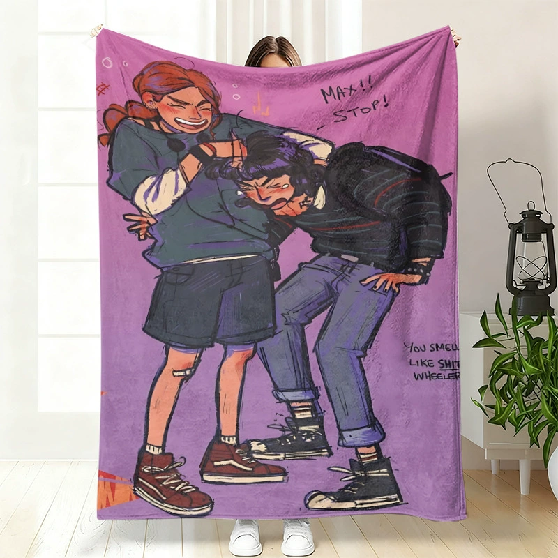 Плюшевая флисовая плед-одеяло BylerCP (в стиле Stranger Things), мягкий для отдыха, 70×100–150×200 см