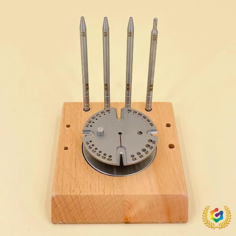 ⇝修表工具 360度拆装摆轮工具 摆轴轮轴游丝拆装（木座） 手表工