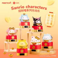 Милый светящийся бокс-сюрприз Sanrio Lucky Cat с фигурками Hello Kitty, Kuromi, Cinnamoroll и Pochacco