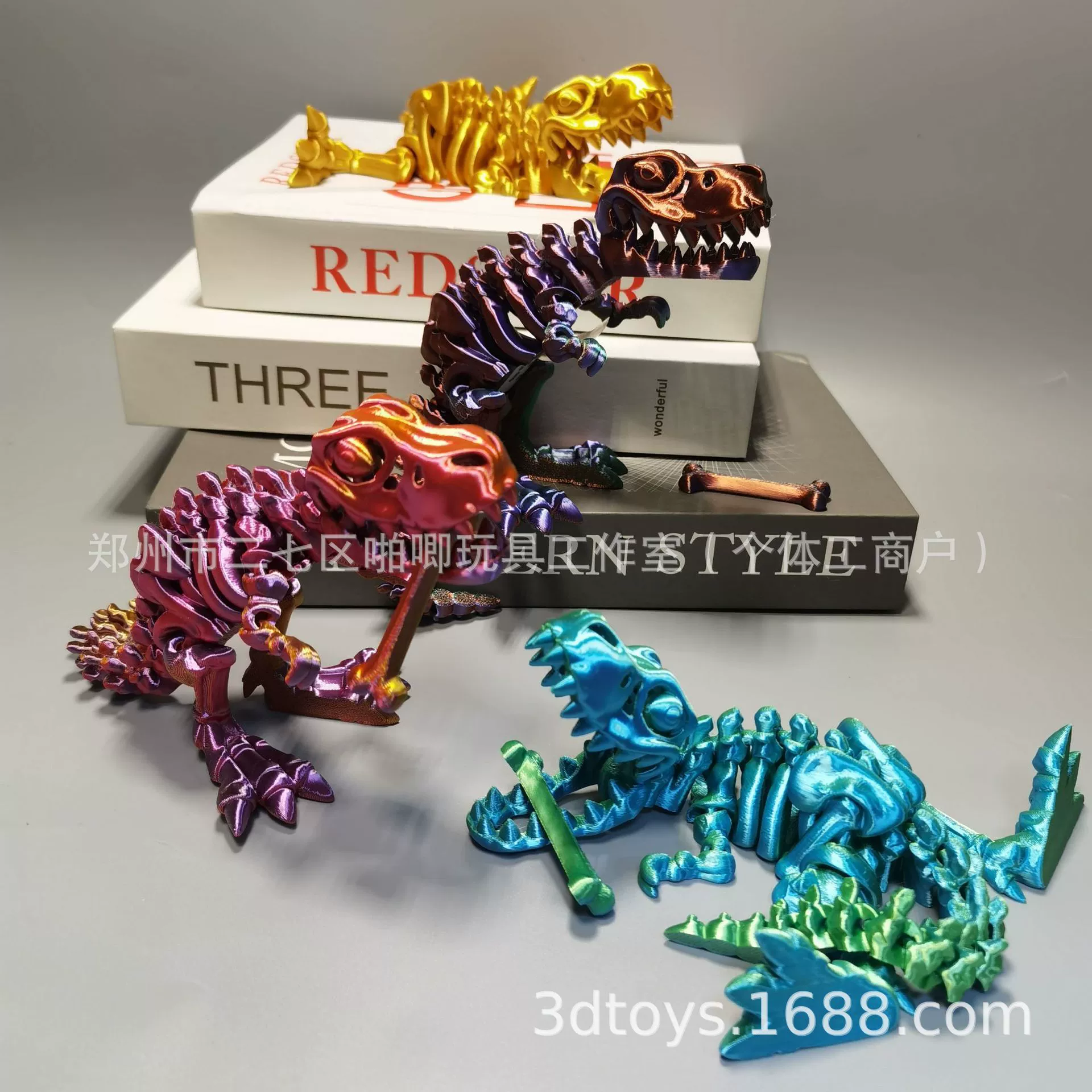 Подвижный динозавр, умная игрушка, 3D, антистресс