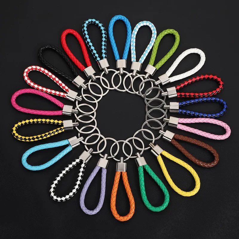 Creative woven polyurethane keychain handmade, accessory, pendant, Birthday gift, wholesale