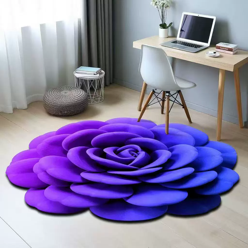 Цветочный ковер креативный мультфильм милый круглый ковер коврик для гостиной спальни чайный коврик для домашней спальни коврик для ног