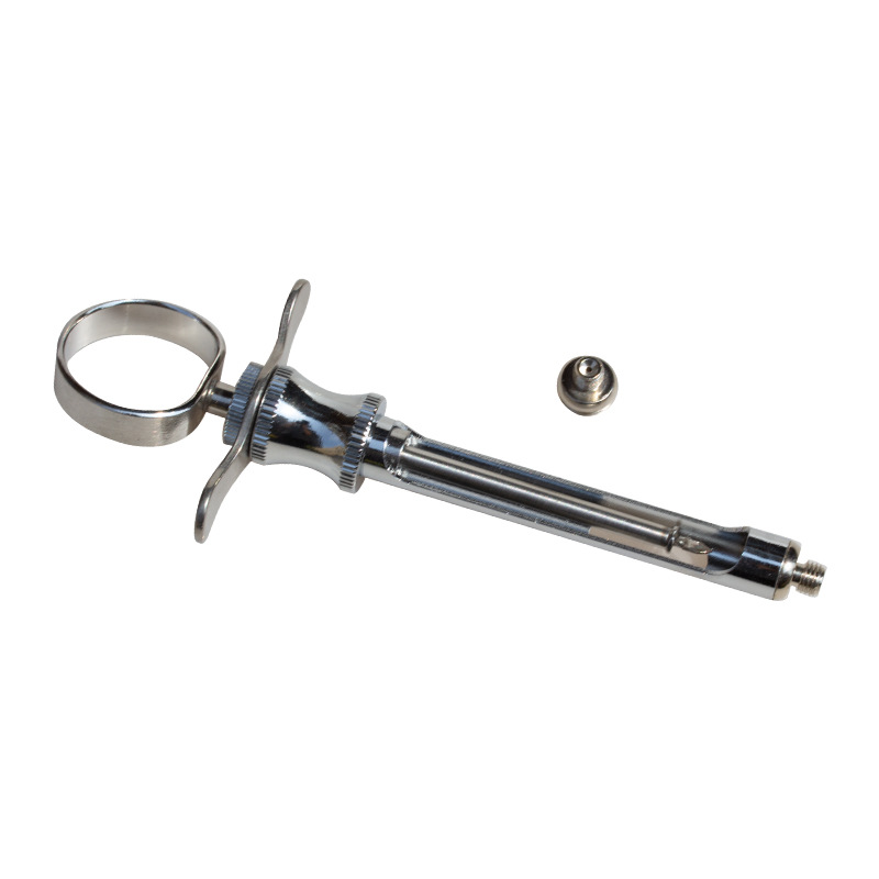 Comercio electrónico transfronterizo Jeringa de acero inoxidable Jeringa azul con diadema recta 2 cabezas Herramientas dentales orales