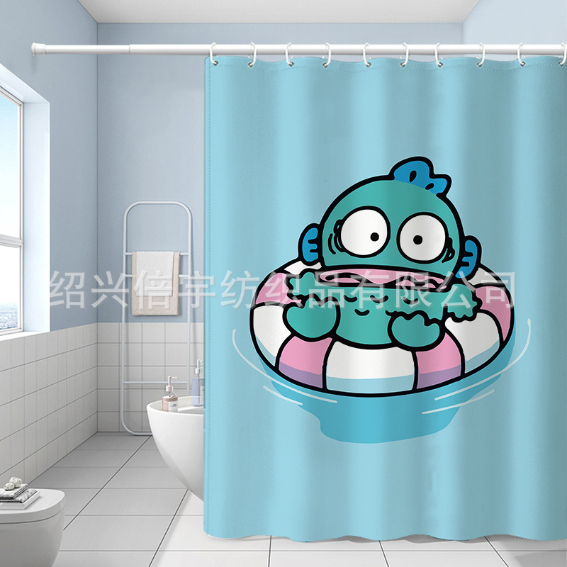 New thickened pendant waterproof shower curtain bathing bathroom partition bedroom opaque toilet mildew proof