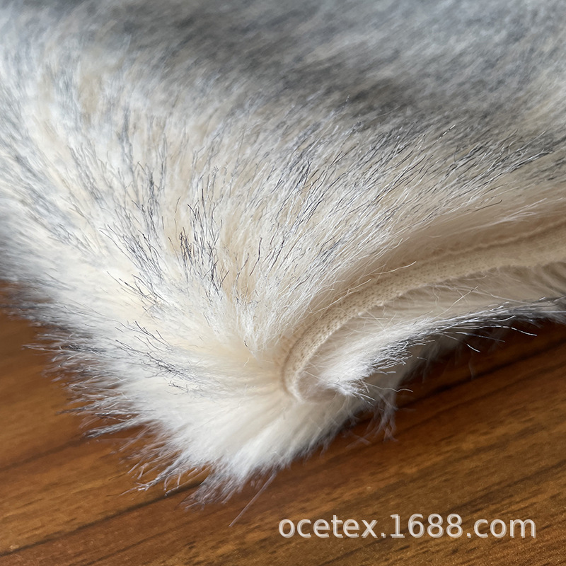 毛尖印托卡毛面料毛绒玩具布料秋冬季服装领子面料围巾布厂家供应