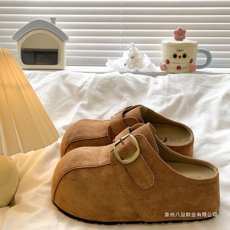 Ugly-Cute Height-Increasing Thick-Soled Birkenstock-Style Mule Slippers for Women, Suitable for Outdoor Wear, 2025 Autumn New Casual Lazy Birkenstock Shoes Ugly-Cute Height-Increasing Thick-Soled Birkenstock-Style Mule Slippers for Women, Suitable for Outdoor Wear, 2025 Autumn New Casual Lazy Birkenstock Shoes