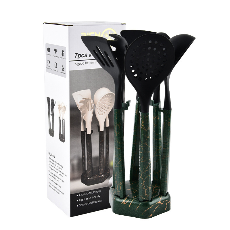 Kit de cocina de silicona de 7 piezas de pie, cocina de cocina