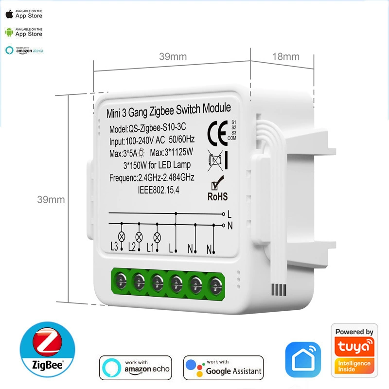 Graffiti Fractor ZigBee Pass Интеллектуальные Программки One Two - три Открыть Брокер Смарт-выключатель