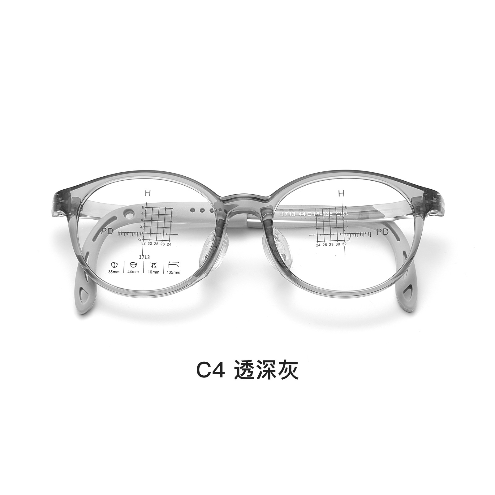 Niños de alta calidad TR90 marco de gafas ultraligeras de silicona nariz antideslizante piernas de silicona al por mayor con gafas Danyang