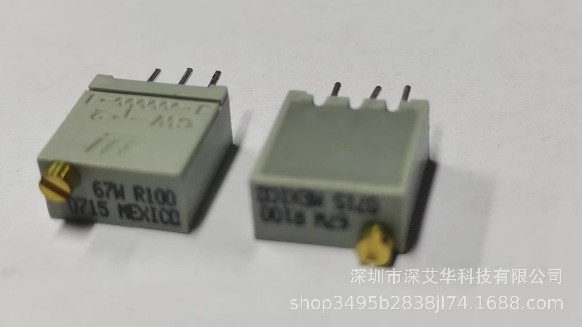 67WR100(67WR100LFTBQ509D)   BI/TT/AB电位器 100欧0.5W20圈