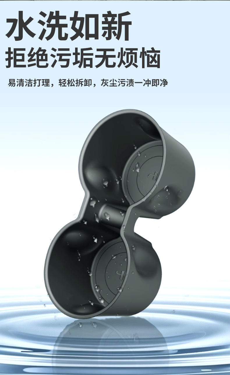 Suitable for Tesla Model 3/Y Central Control Water Cup Holder Tpe Coaster Car Interior Accessories Car-Mounted