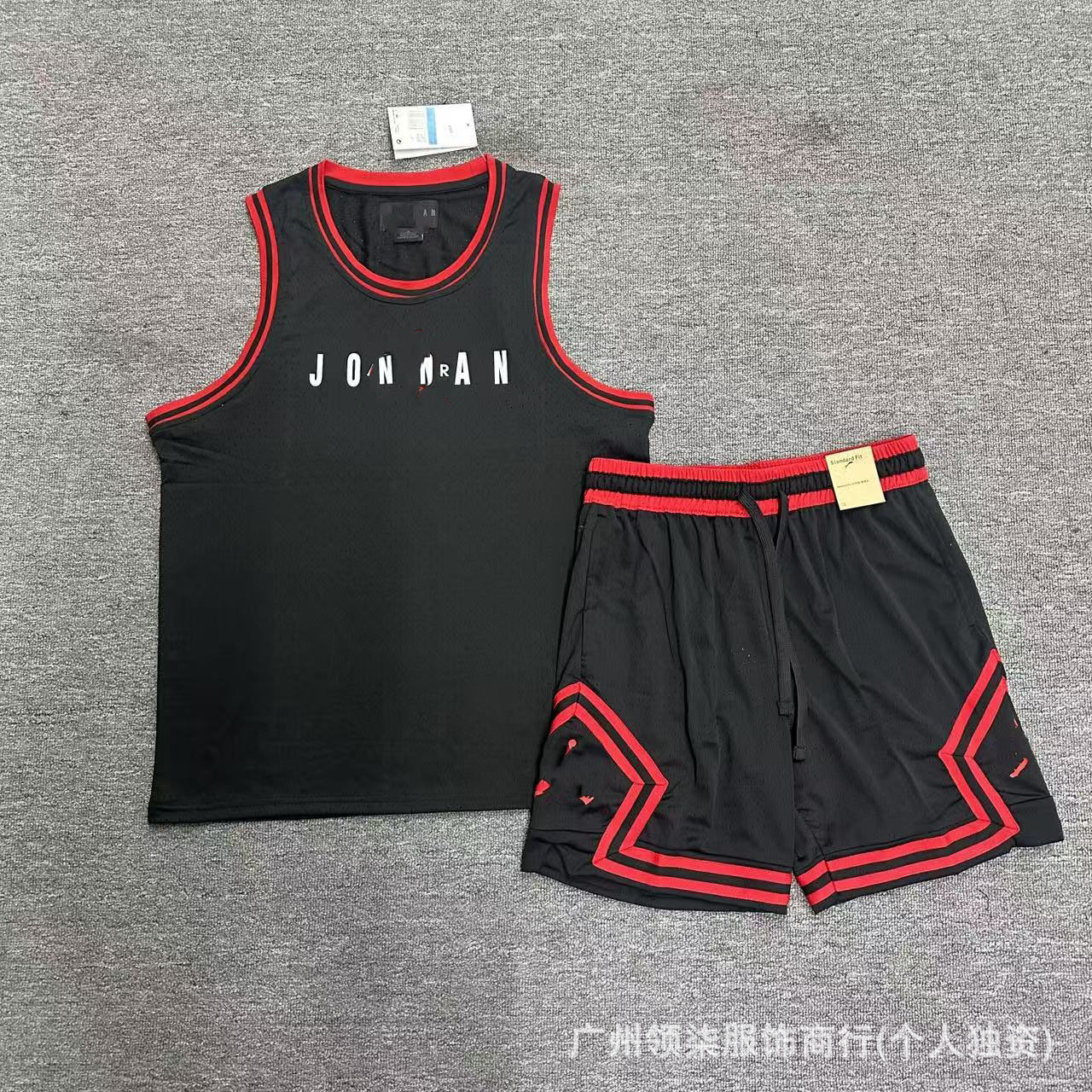 Nuevo chaleco de baloncesto deportivo Flying Man más pantalones cortos secado rápido transpirable relajado diario ocio correr chaleco deportivo image 37