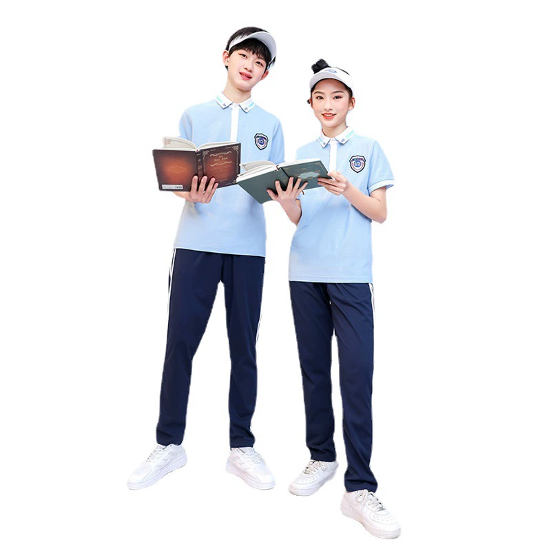澜洋贝贝 Summer uniform for elementary school students, direct factory sales, with short sleeve